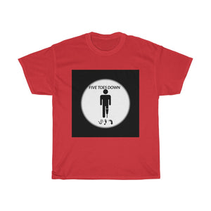 Five Toes Down Circle Pic Unisex Tee
