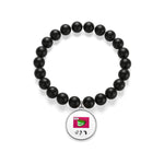 Five Toes Down Mouth Matte Onyx Bracelet