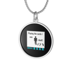 Five Toes Down Play the Cards Single Loop Necklace