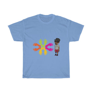 Five Toes Down Circle of Feet Unisex Tee