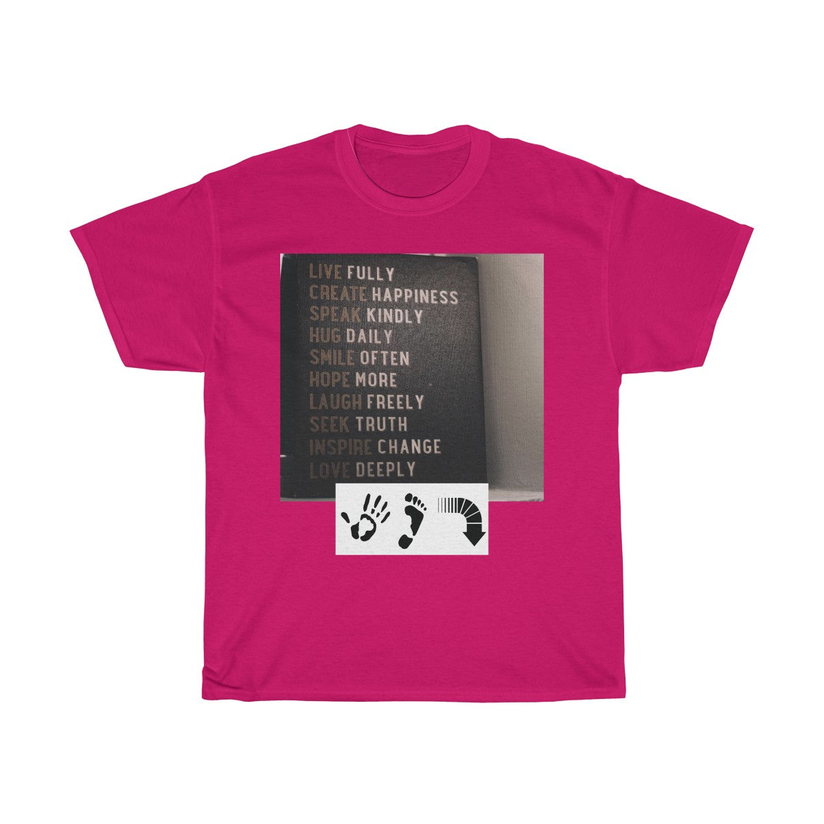 Five Toes Down Words to Live By Unisex Tee