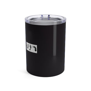 Five Toes Down Blue Checker Tumbler 10oz