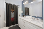 Five Toes Down Henry the Amputee Shower Curtains