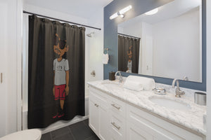 Five Toes Down Henry the Amputee Shower Curtains