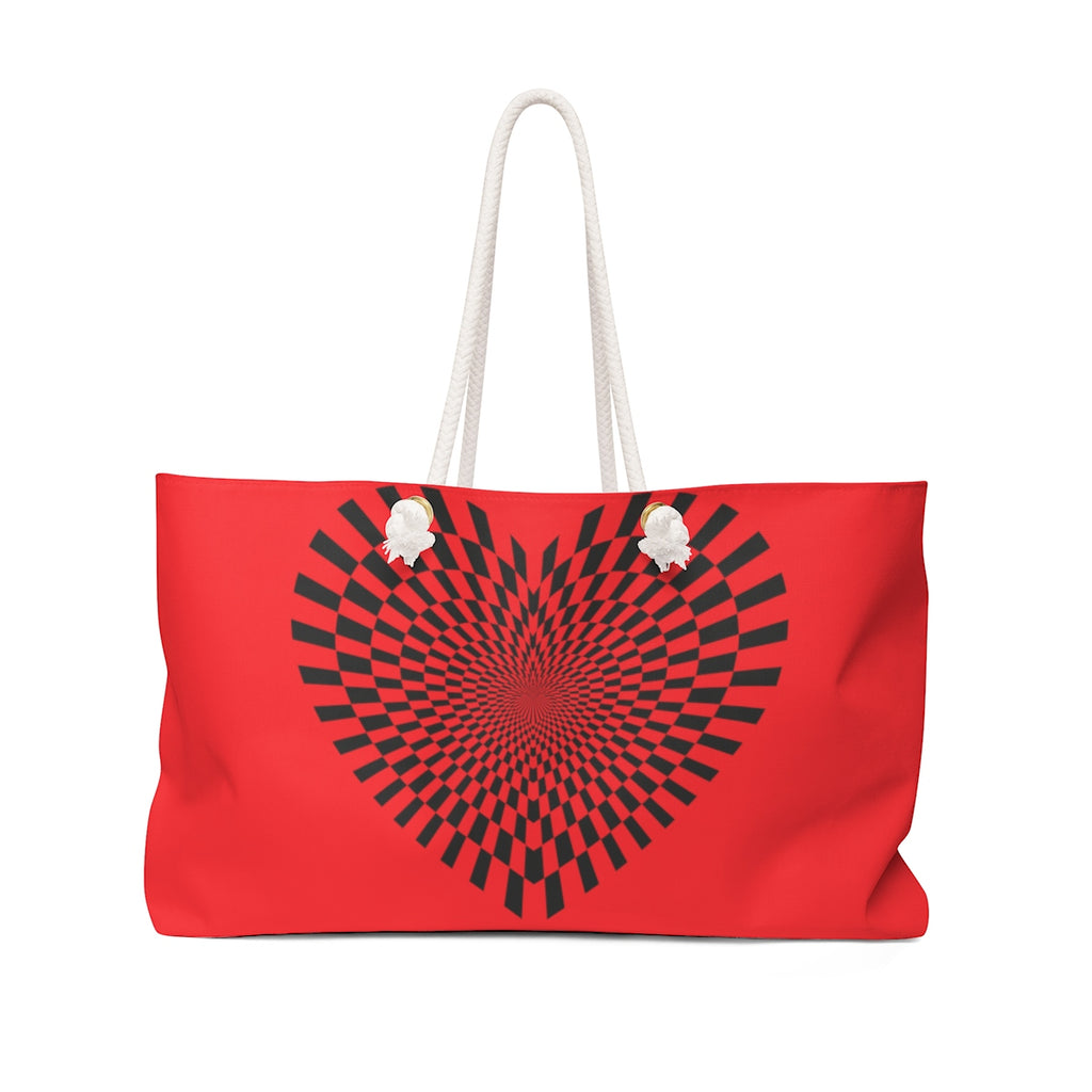 Five Toes Down Red Weekender Bag