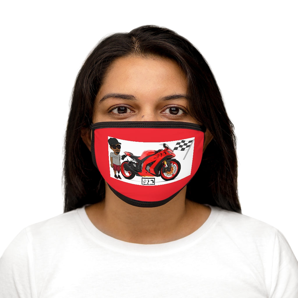 Five Toes Down Rider Mixed-Fabric Face Mask