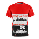Five Toes Down Savannah Unisex Cut & Sew Tee Red