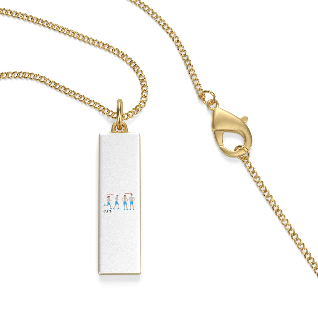 Five Toes Down Couple Single Loop Necklace