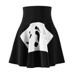 Five Toes Down Blk Women's Skater Skirt