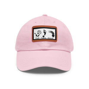 Five Toes Down Logo Hat with Leather Patch