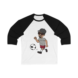 Five Toes Down Henry Soccer Unisex 3/4 Sleeve Baseball Tee