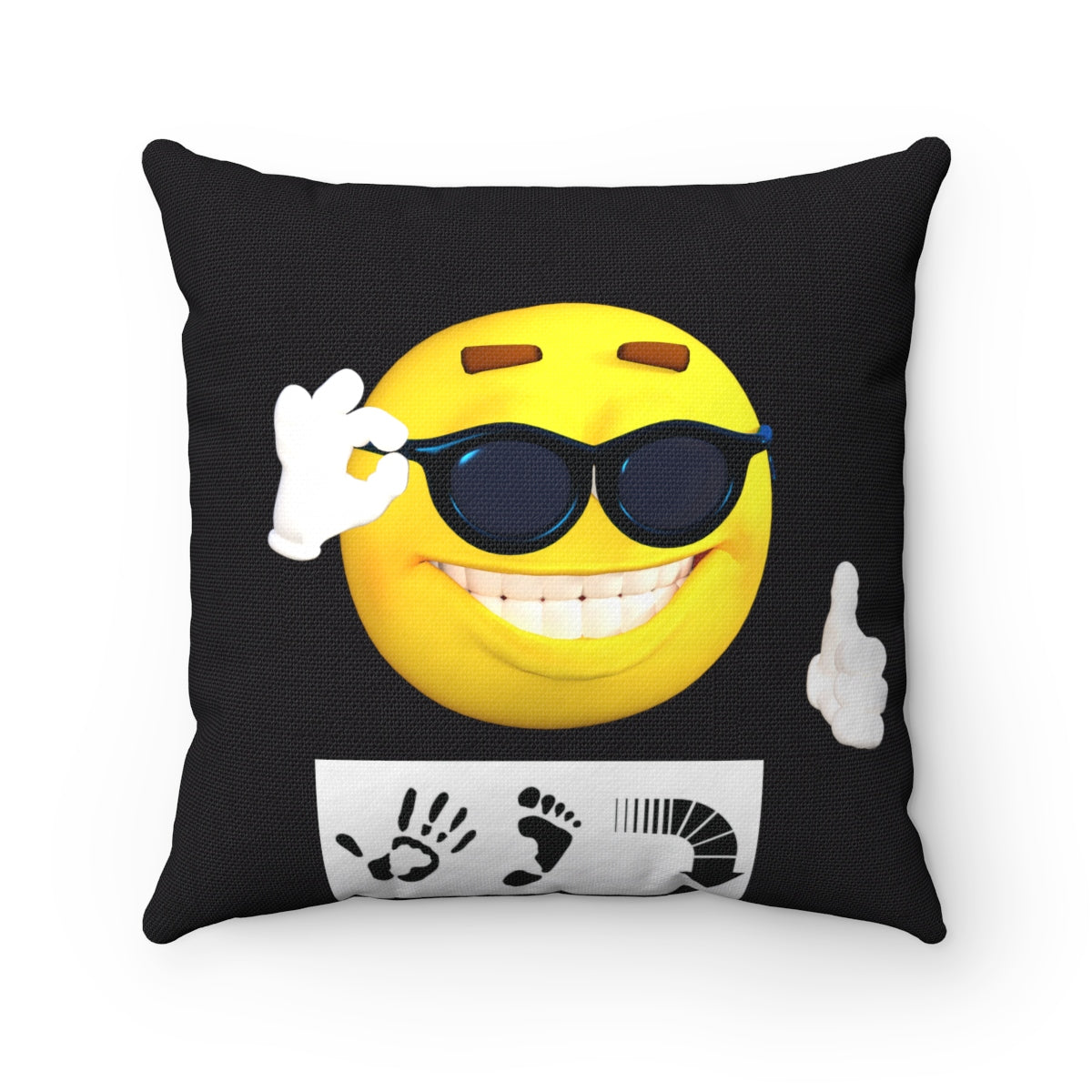 Five Toes Down Mood Spun Polyester Square Pillow