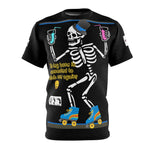Five Toes Down Skeleton Unisex Cut & Sew Tee