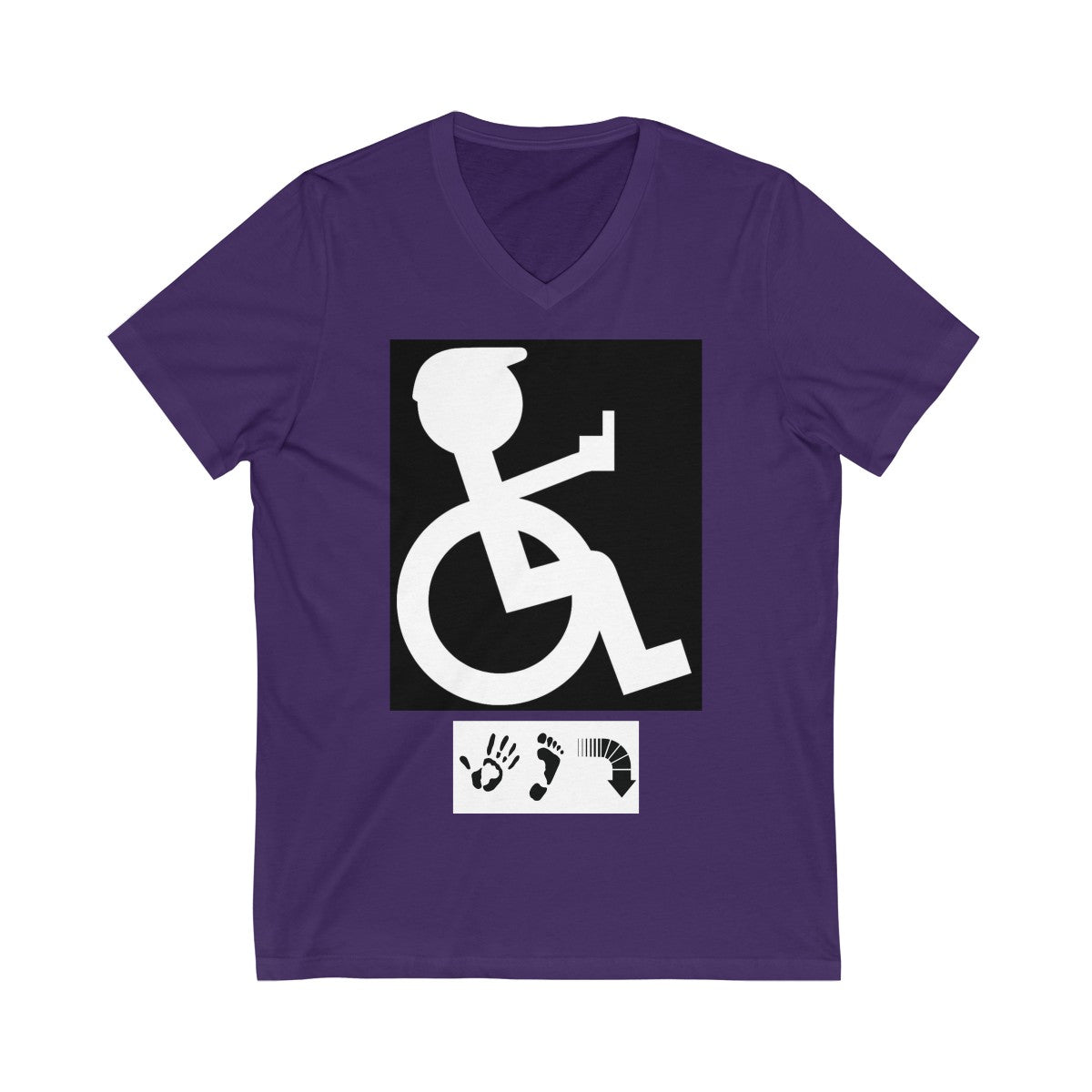 Five Toes Down I'm Mad Unisex V-Neck Tee