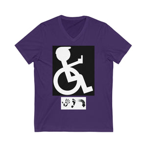 Five Toes Down I'm Mad Unisex V-Neck Tee