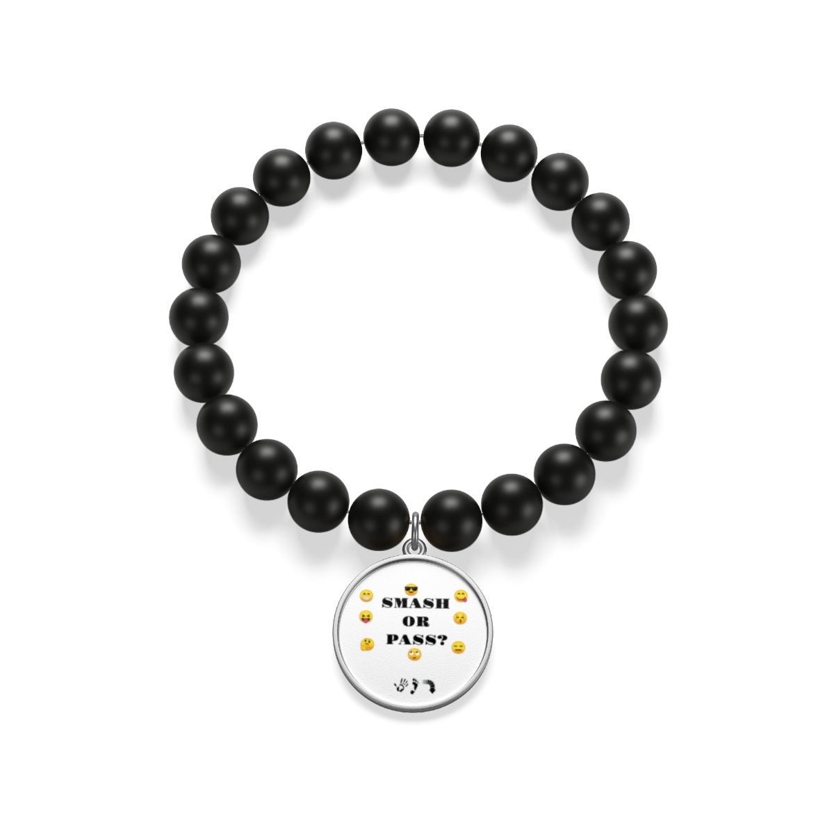 Five Toes Down Smash/Pass Matte Onyx Bracelet