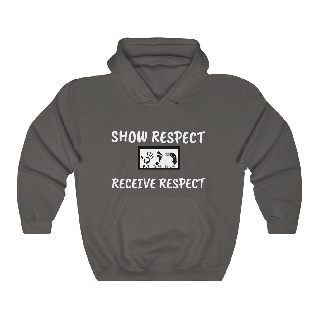 Five Toes Down Show Respect Unisex Heavy Blend Hooded Sweatshirt