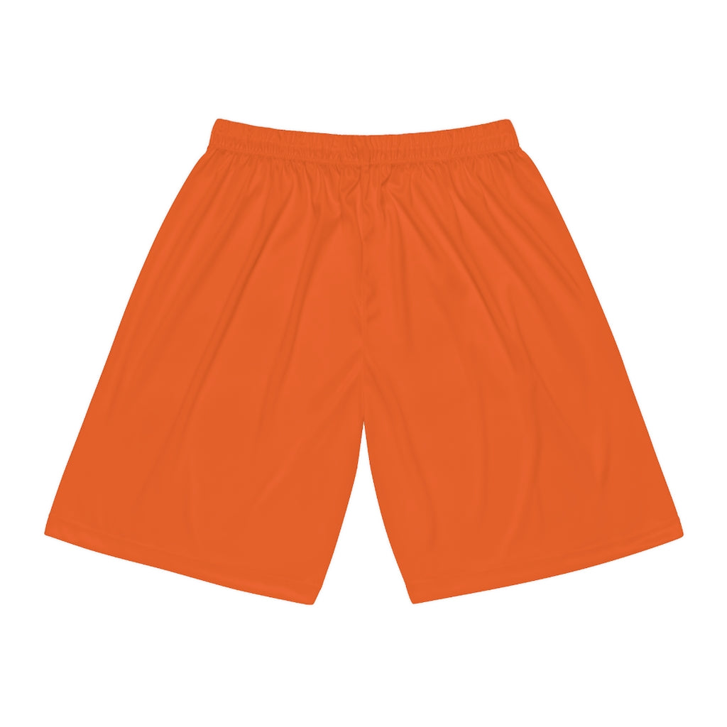 Five Toes Down Basketball Shorts Orange