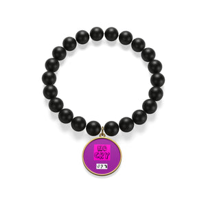 Five Toes Down No Cry Matte Onyx Bracelet