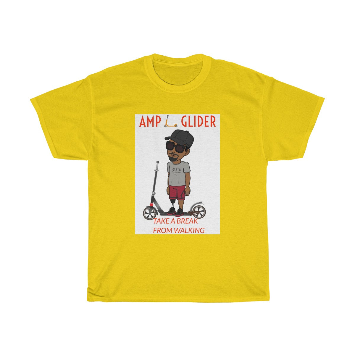 Five Toes Down Amp Glider Unisex Tee