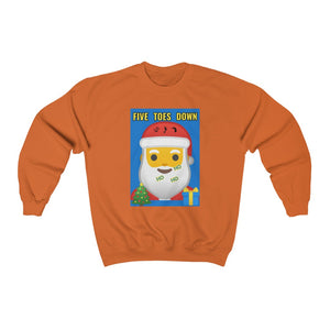 Five Toes Down Santa Christmas Unisex Heavy Blend Sweatshirt