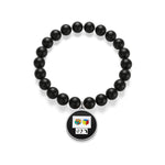 Five Toes Down Cube Matte Onyx Bracelet