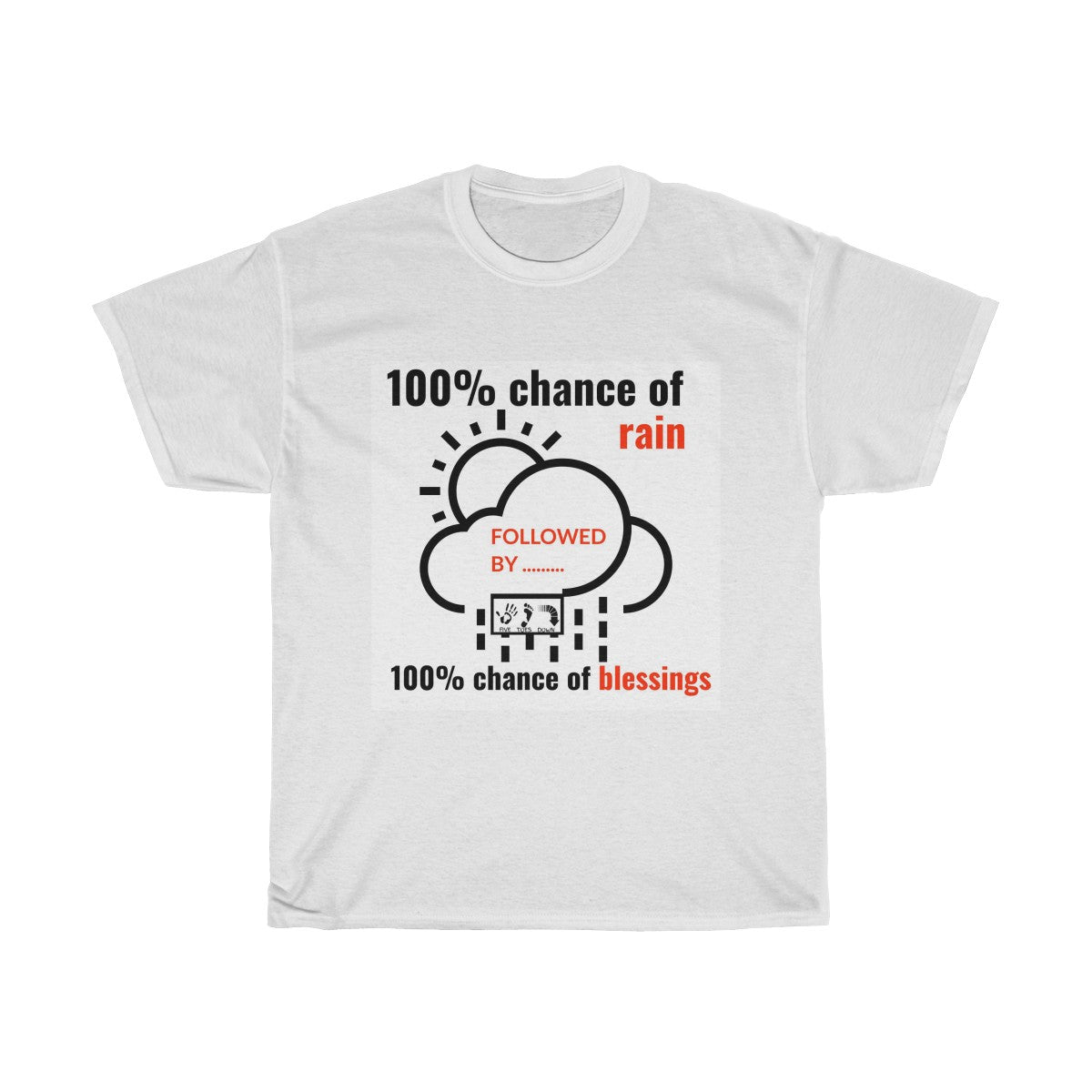 Five Toes Down Chance of Rain Unisex Tee