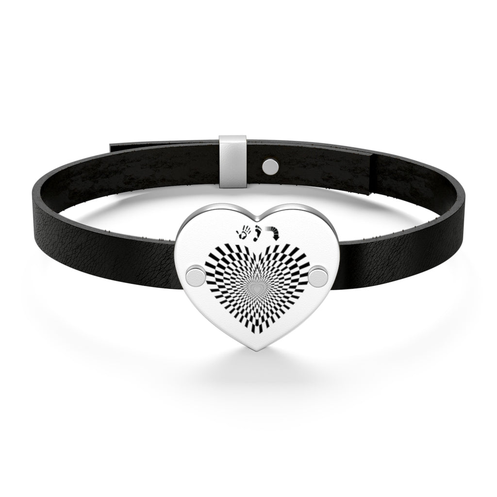 Five Toes Down Heart Leather Bracelet