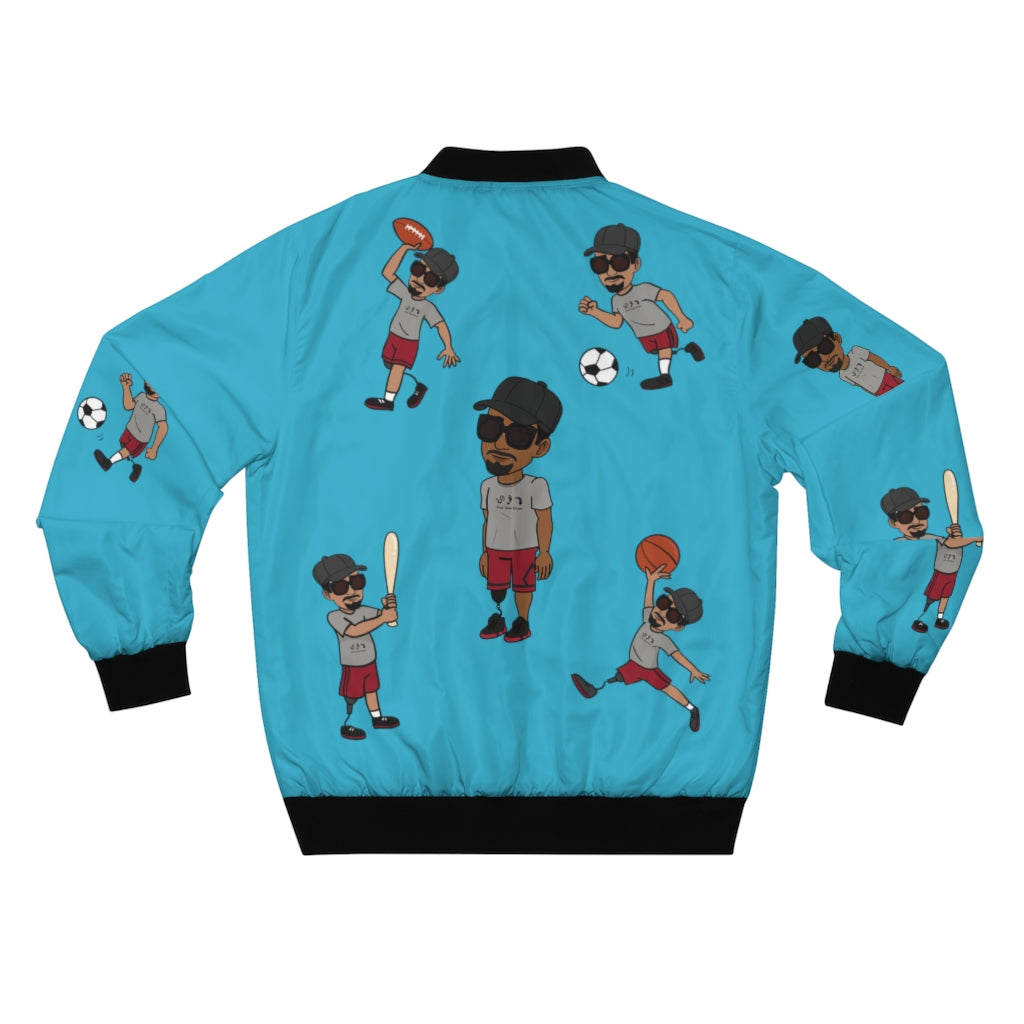 Five Toes Down Sports Men's Bomber Jacket Teal