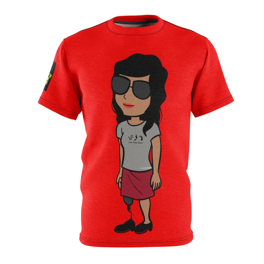 Five Toes Down Girl Power Unisex Cut & Sew Tee
