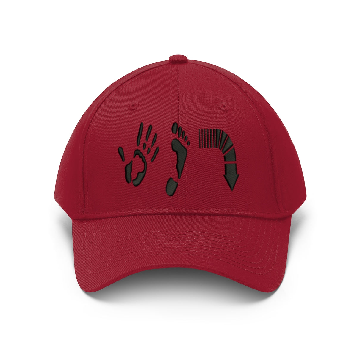 Five Toes Down Unisex Twill Hat Embroidered