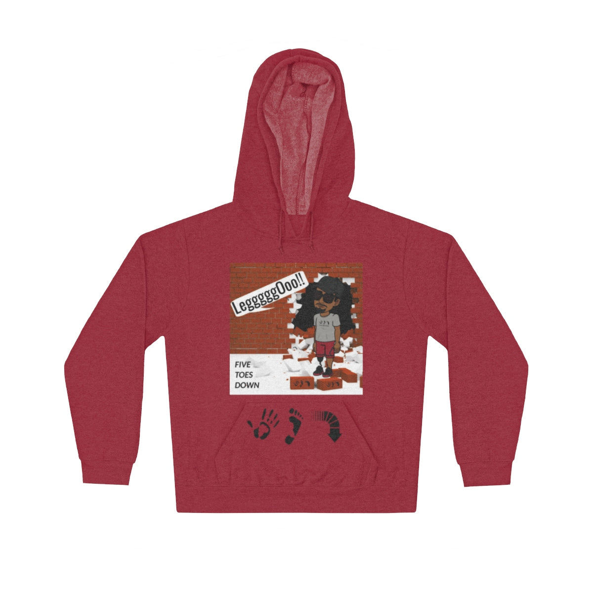 Five Toes Down LegO Unisex Lightweight Hoodie