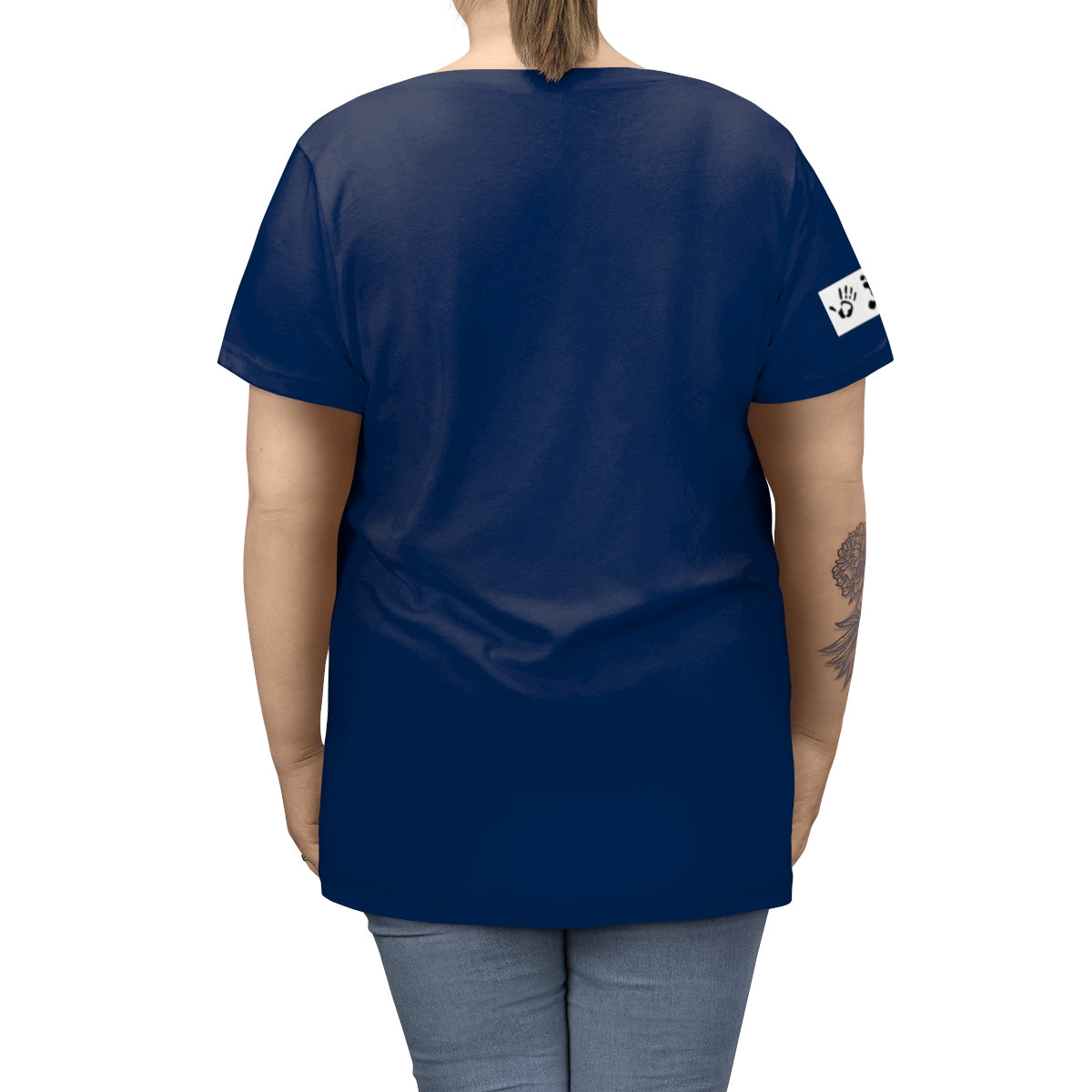 Five Toes Down Nurse Women's Curvy Tee