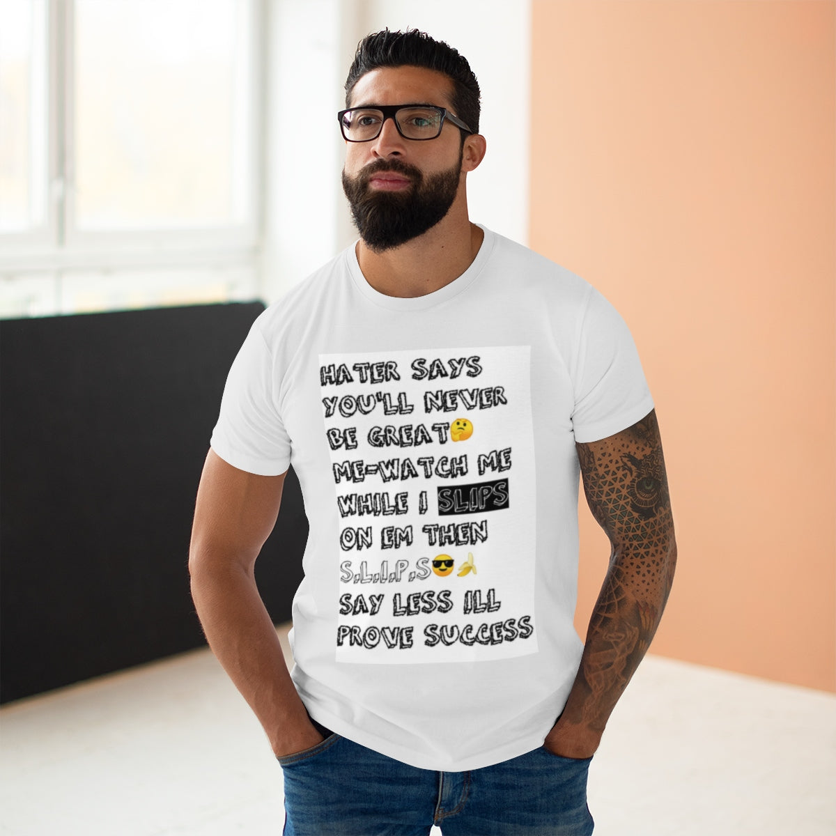 Five Toes Down Single Jersey Men's T-shirt Hater Says