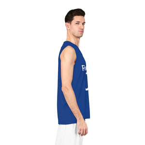 Five Toes Down Air Amputee Basketball Jersey Blue