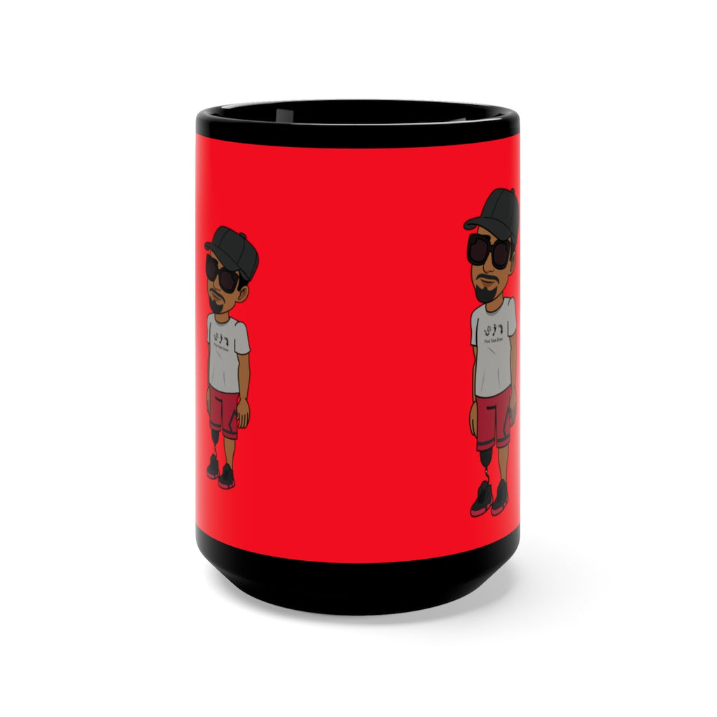Five Toes Down Henry Black Mug 15oz
