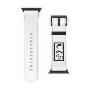 Five Toes Down Logo White Watch Band