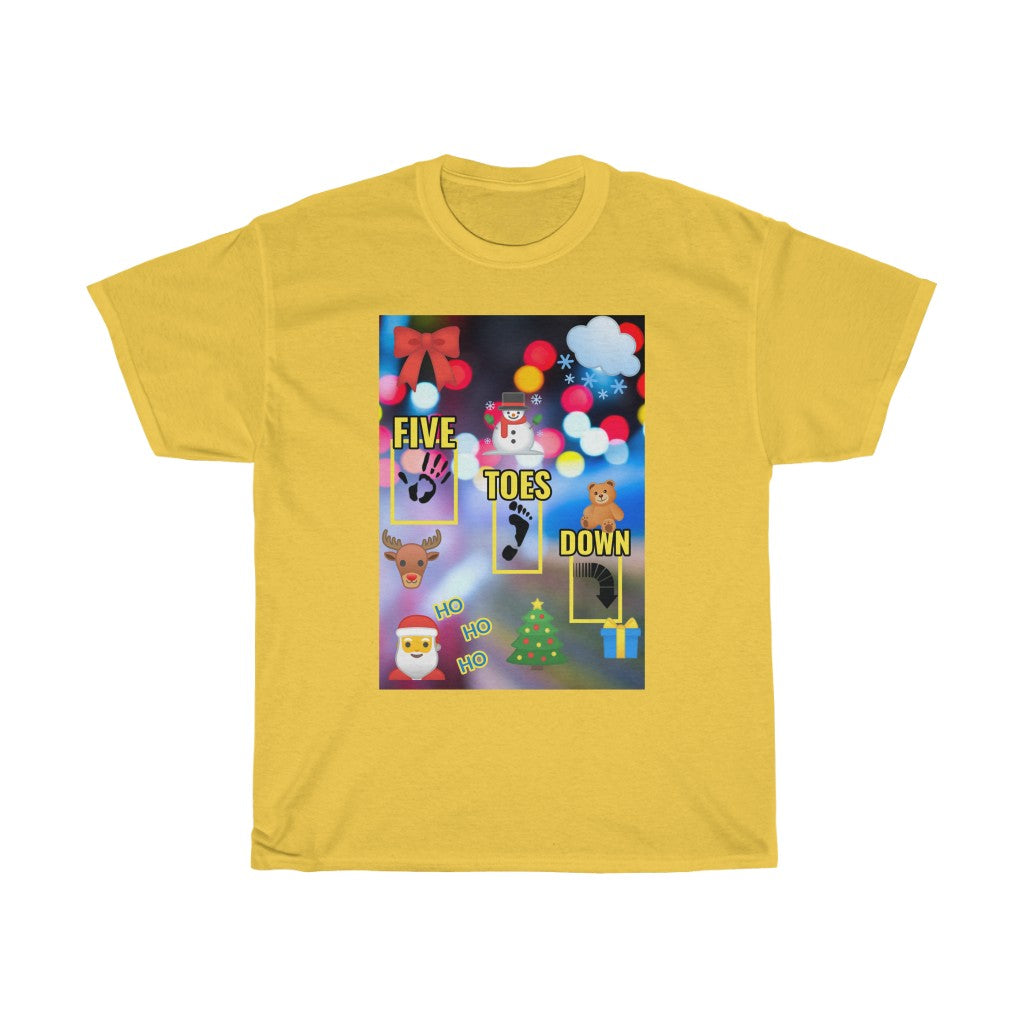 Five Toes Down Logo Christmas Unisex Tee