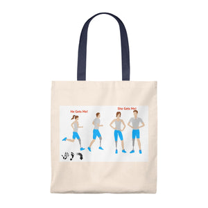Five Toes Down Couple Tote Bag - Vintage