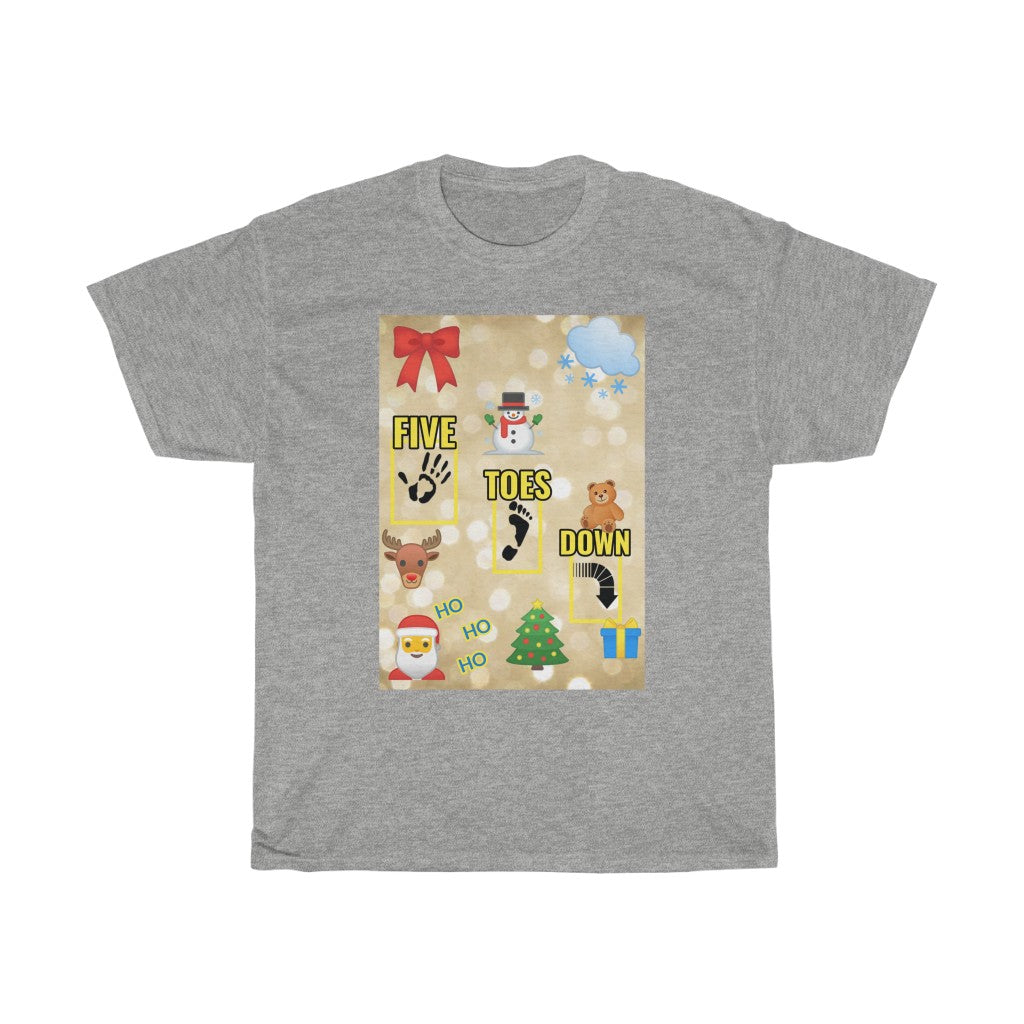 Five Toes Down Logo Christmas Unisex Tee.2