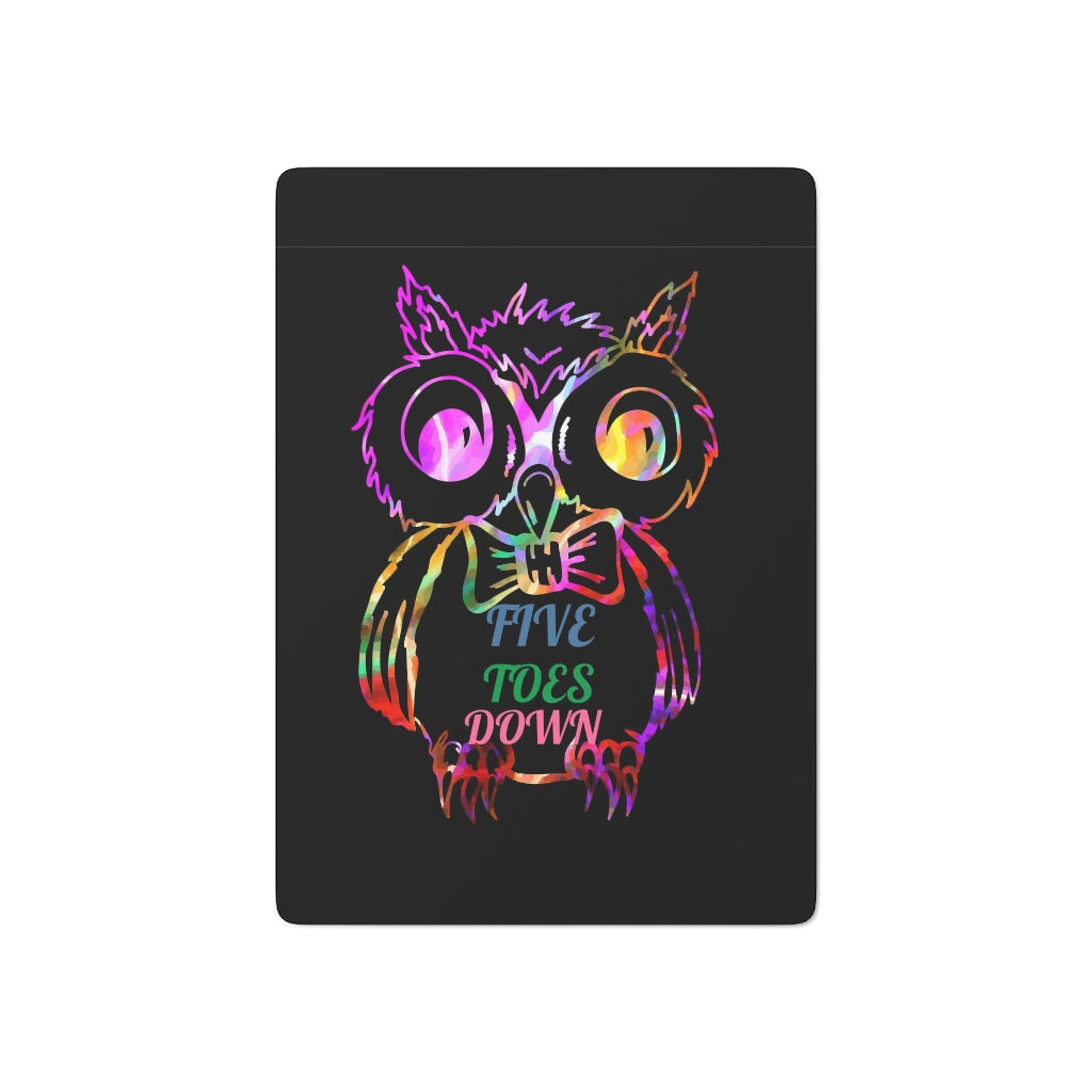Five Toes Down Owl Poker Cards