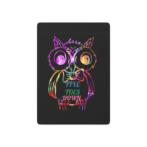Five Toes Down Owl Poker Cards