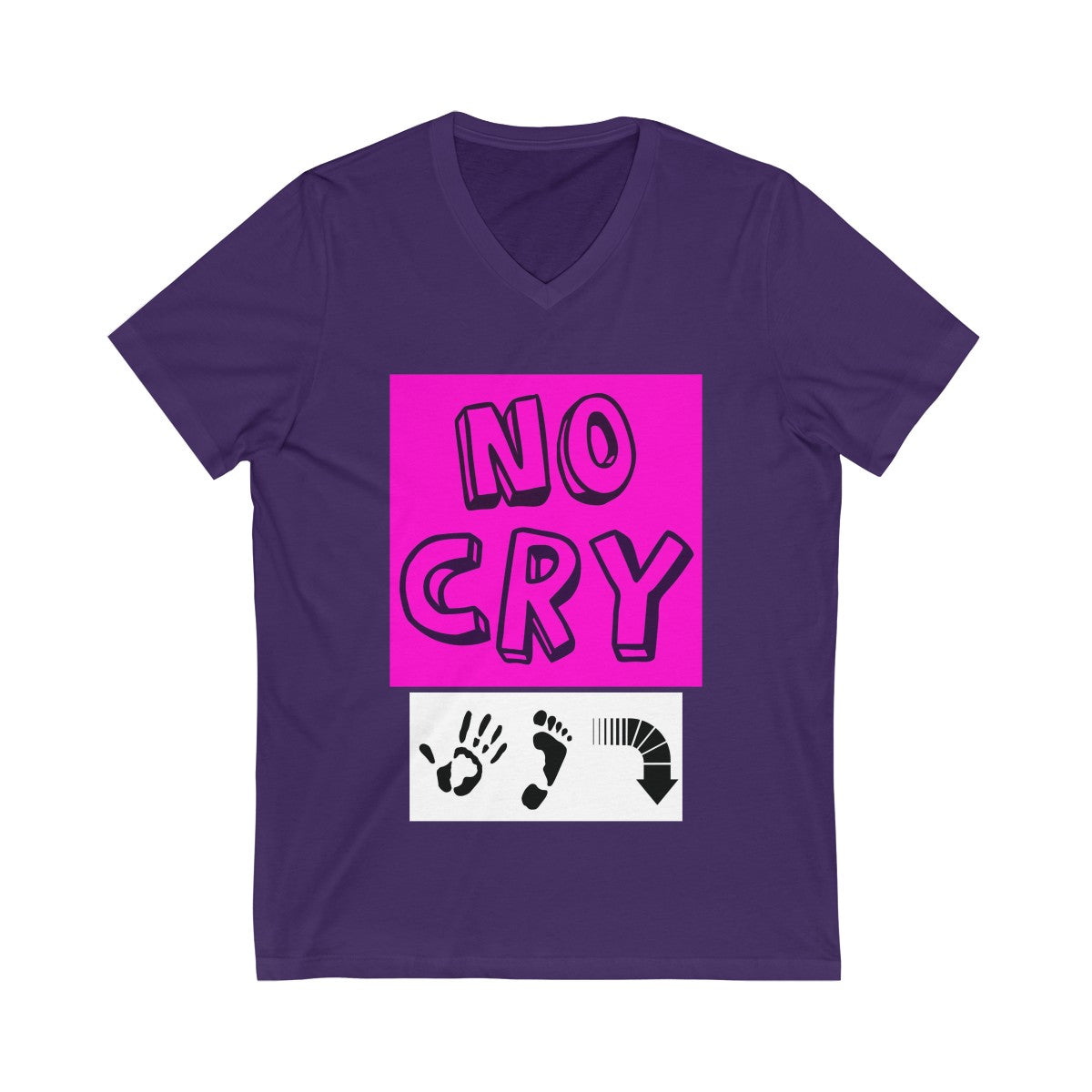 Five Toes Down No Cry Unisex V-Neck Tee