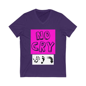 Five Toes Down No Cry Unisex V-Neck Tee