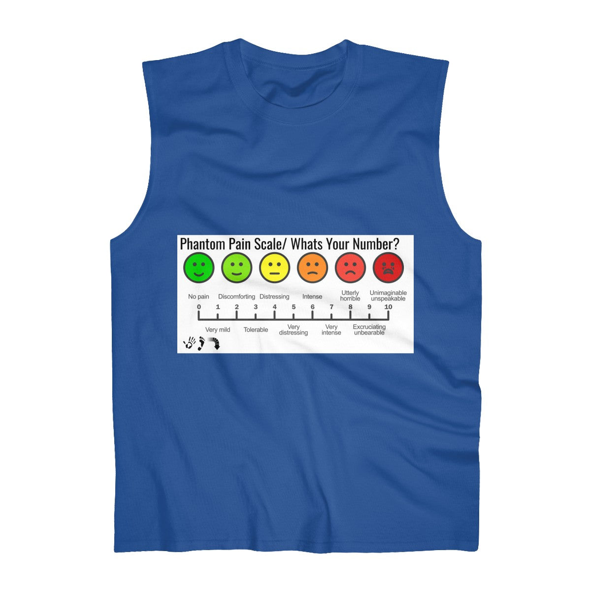 Five Toes Down Pain Sleeveless Tank
