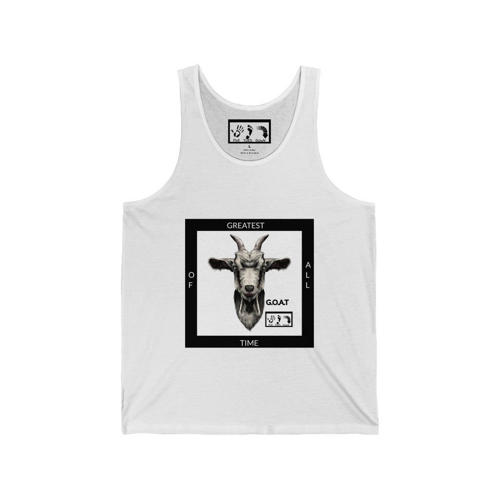 Five Toes Down G.O.A.T Unisex Jersey Tank