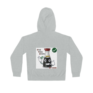 Five Toes Down Sauce Unisex Lightweight Hoodie(Back)