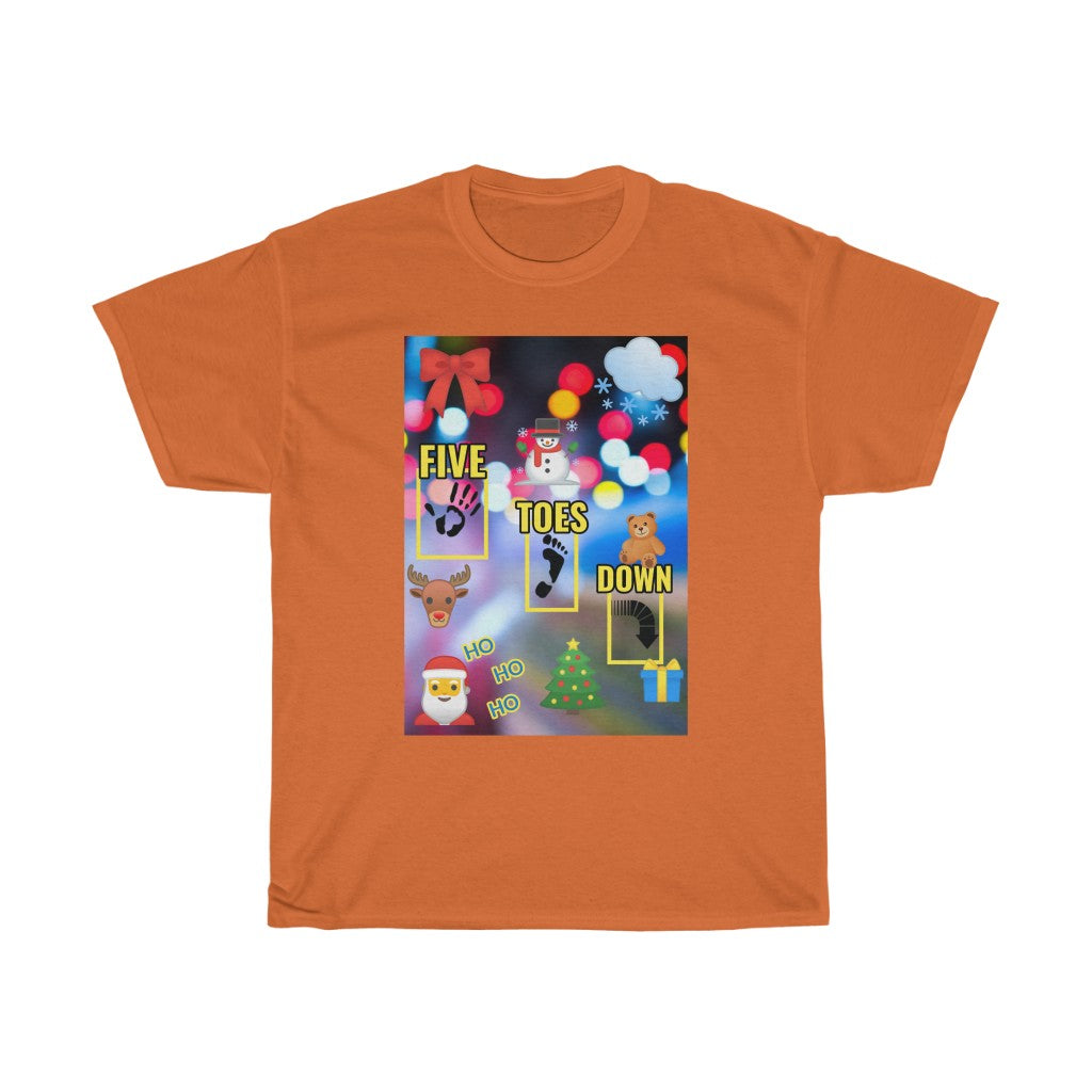 Five Toes Down Logo Christmas Unisex Tee