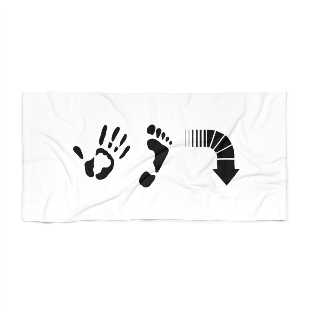Five Toes Down Beach Towel