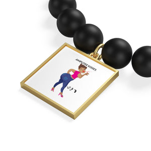 Five Toes Down Amp Kisses Matte Onyx Bracelet